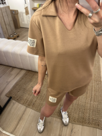 Comfy short set - camel