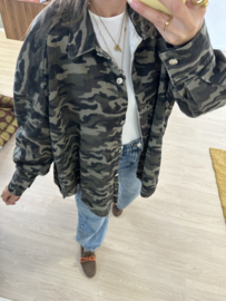 Camo oversized jacket - army green