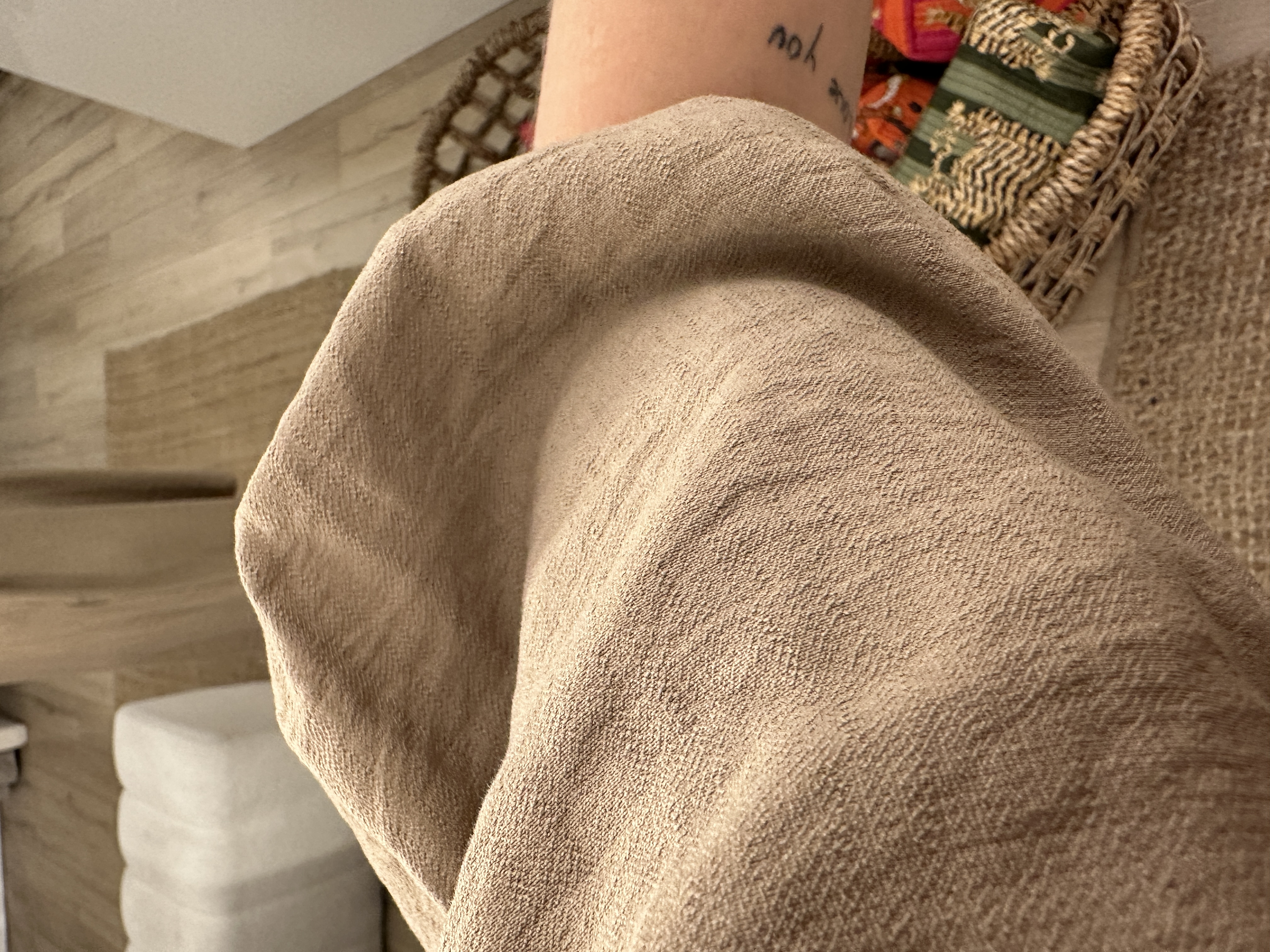 Puff pocket dress Azzurro - camel/beige