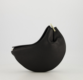 Leather cookie bag - black