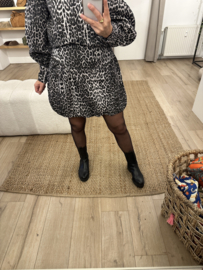 Panter balloon skirt Azzurro - dark grey
