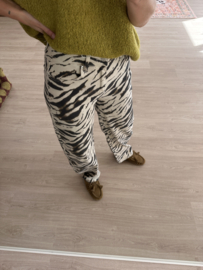 Print barrel jeans Laulia - naturel