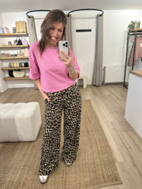 Panter wide pants Azzurro - brown