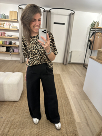 Basic pants Azzurro - black