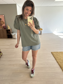 Puff tee - army green