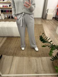 Basic ceintuur pants Azzurro - grey