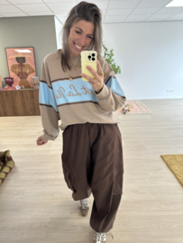 La vie sweater - beige/light blue