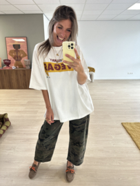 Vegas oversized tee - white