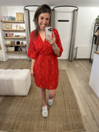 Chique short dress Azzurro - red