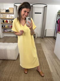 Jog sweaterdress Azzurro - yellow