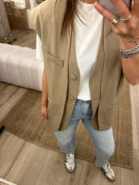 Double gilet - taupe/beige