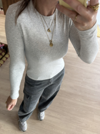 Basic longsleeve Ambika - grey light