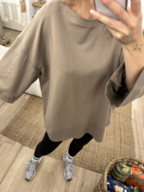 Wide longsleeve - taupe