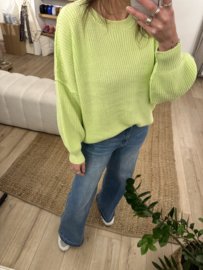 Knitted pull Azzurro - green