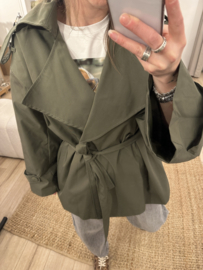 Oversized trenchcoat - army green