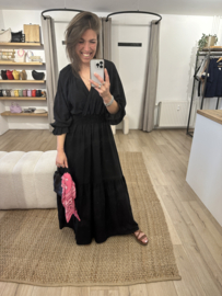 Maxi dress Azzurro - black