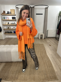 Knitted pull Azzurro - orange