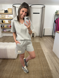 Comfy short set - grey