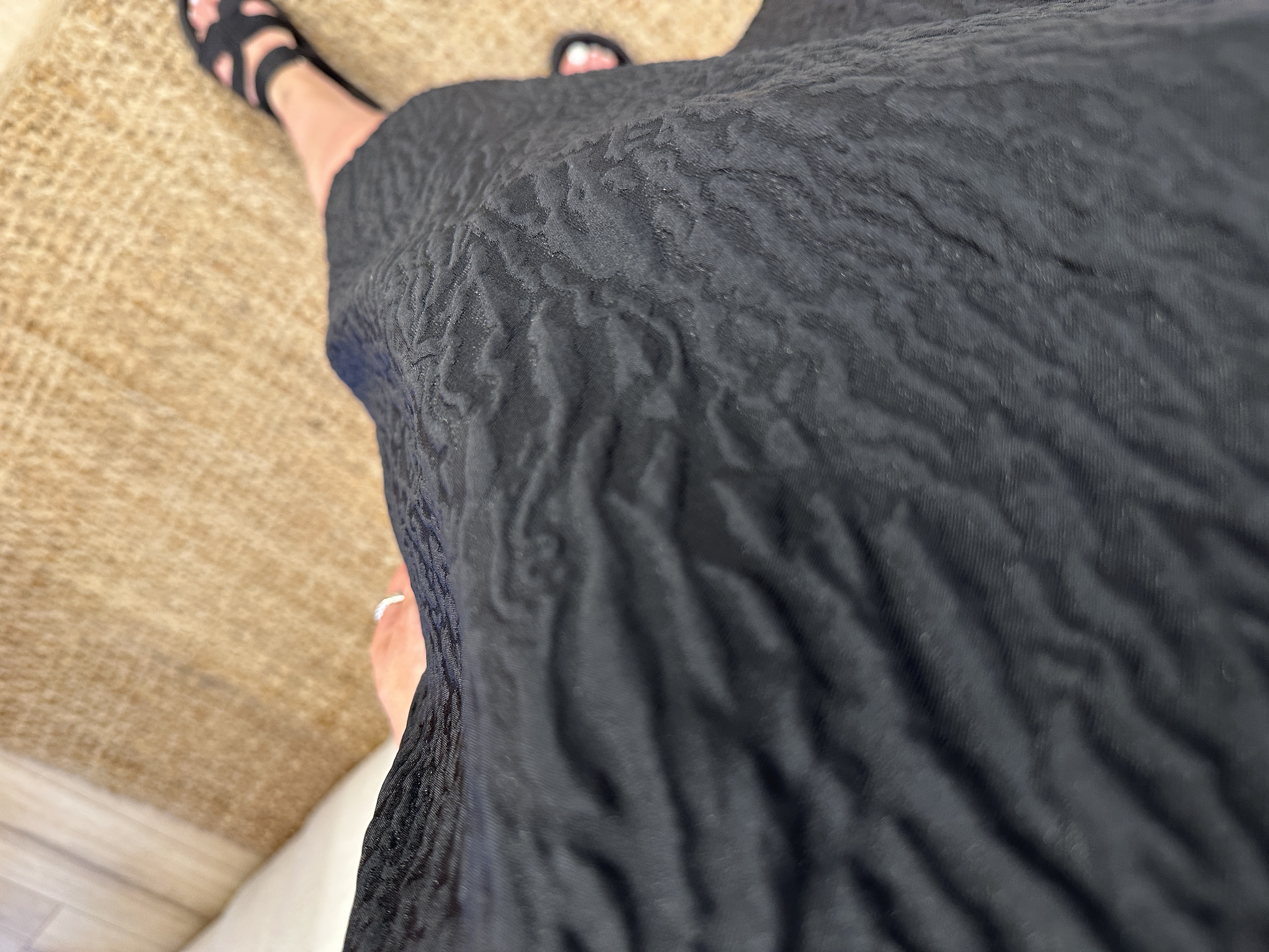 Puff dress Azzurro - black