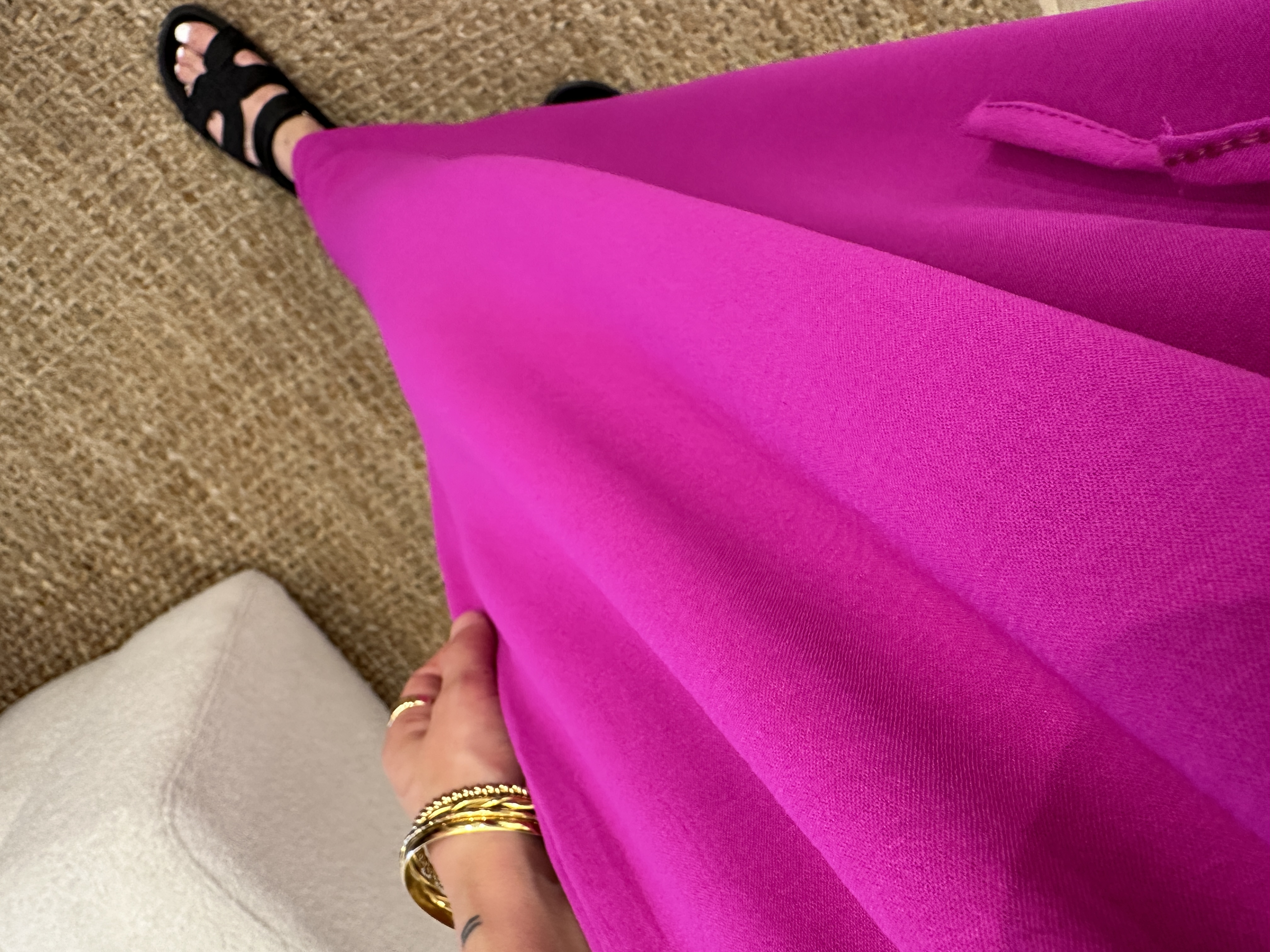 Basic maxi dress Azzurro - magenta