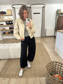 Short jacket Azzurro - beige