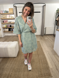 Chique short dress Azzurro - green