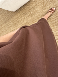 Polo pocket dress - dark brown