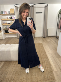 Blouse dress Azzurro - dark blue