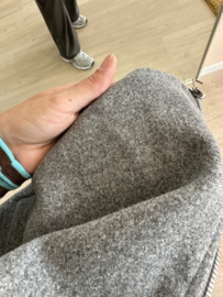 Shortsleeve zip cardigan Azzurro - grey