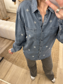 Jeans blouse - blue