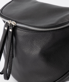 Leather crossbody bag - black