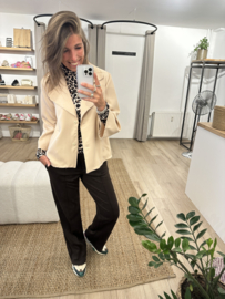 Blazer jacket Azzurro - beige