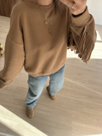 Fringe sweater - camel