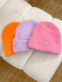 Knitted hat Azzurro - pink
