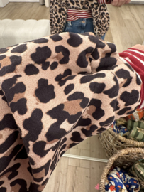 Panter suedine jacket Azzurro - brown