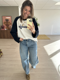 Brooklyn baseball pull - dark blue