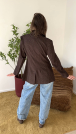 Strass blazer Azzurro - dark brown