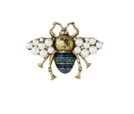 Broche - bee blue