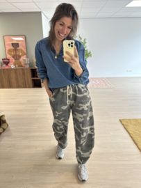 Camouflage jogger - army green