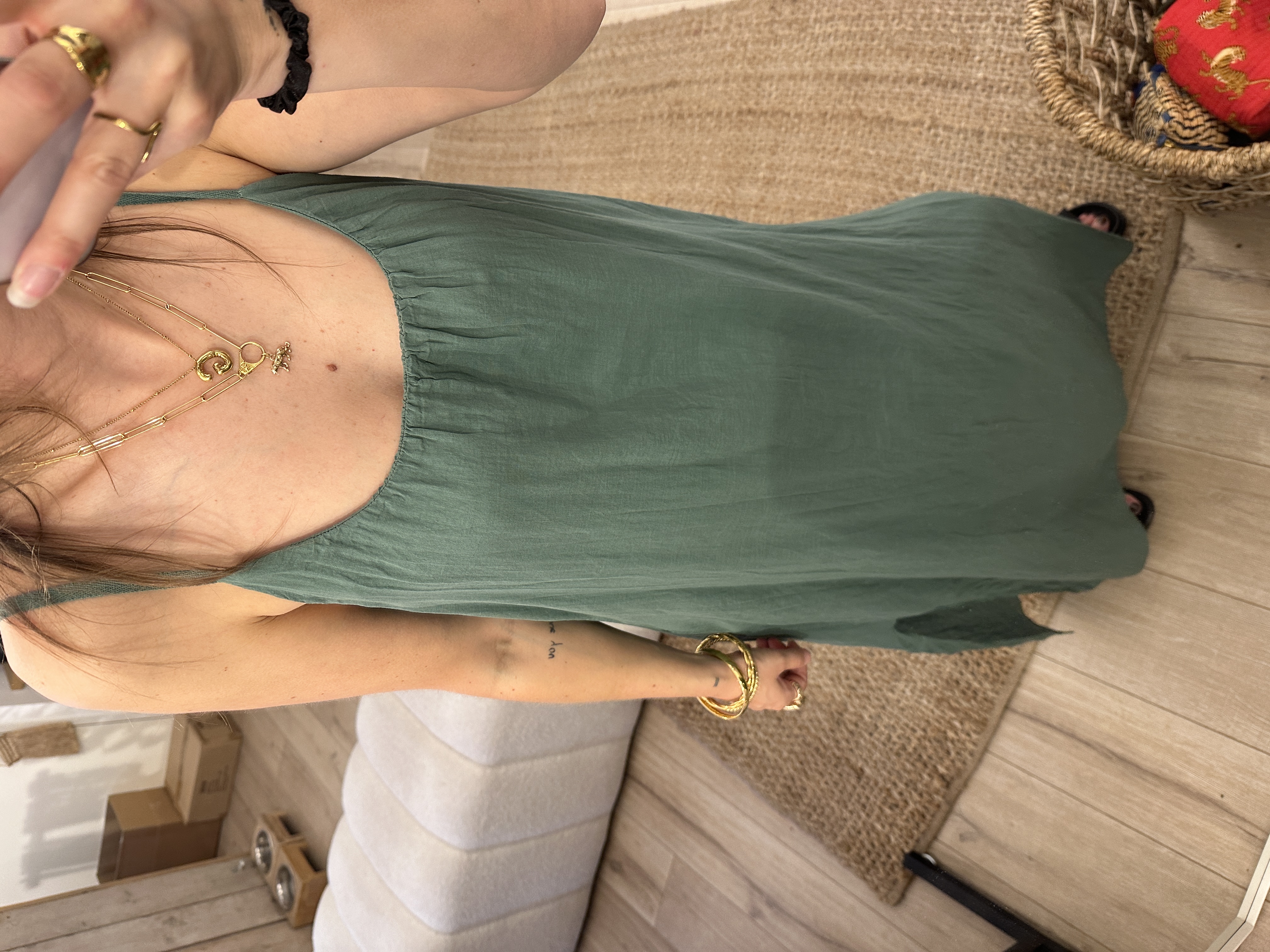 Summer long dress - green