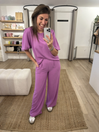 Basic pants Azzurro - purple
