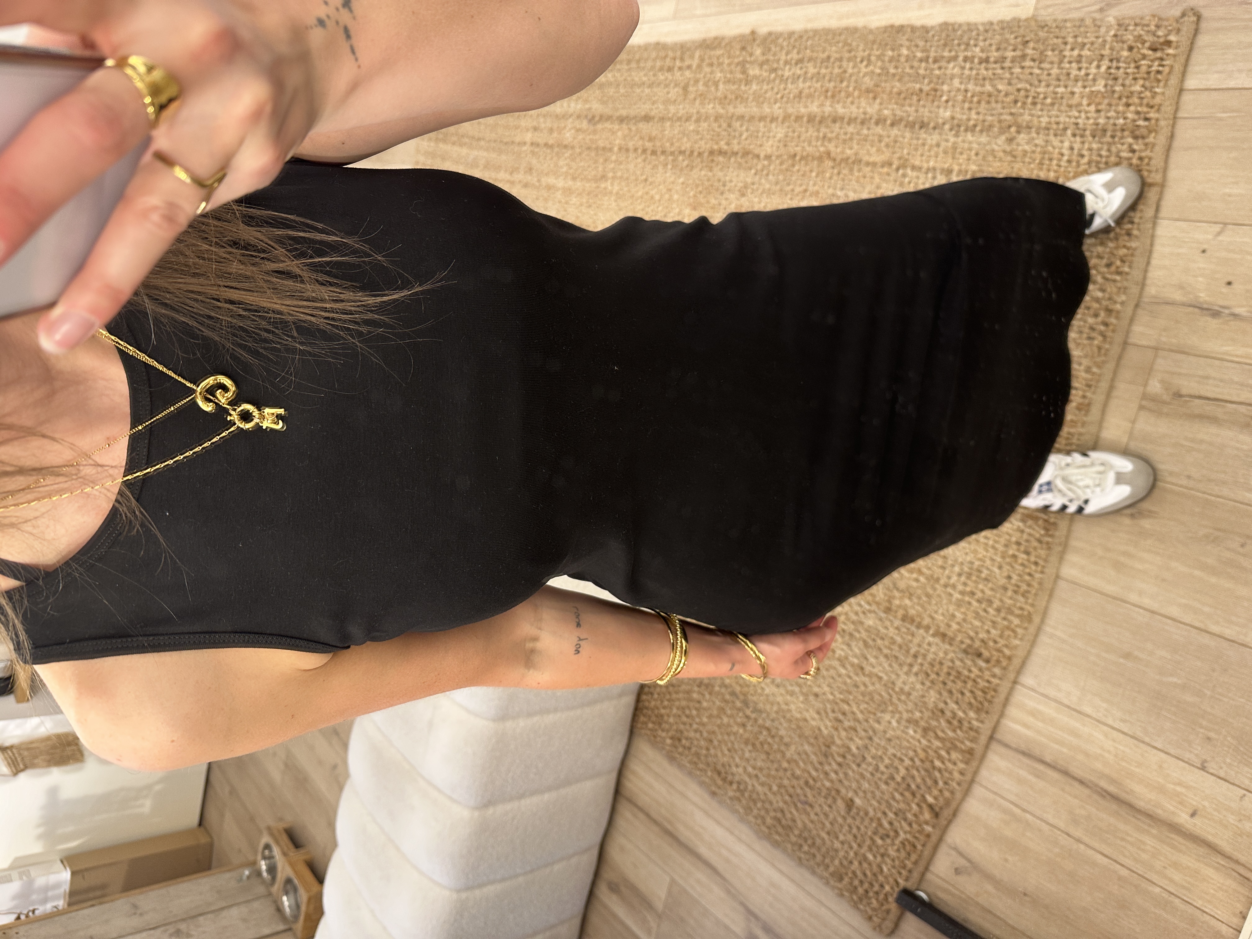 Summer sportive dress Azzurro - black