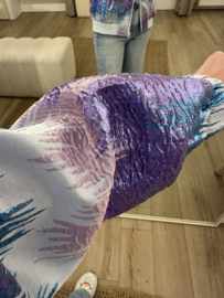 Print bomber Azzurro - blue/purple
