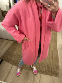 Mantel pocket jacket - pink