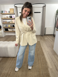 Ceintuur blazer - beige