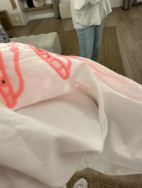 Palm wide blouse - white