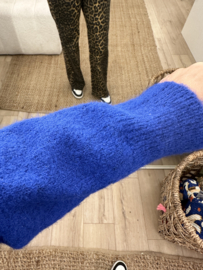 Basic alpaca pull Azzurro - cobalt