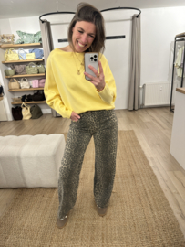 Soft butterfly longsleeve Azzurro - yellow