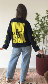 Sun sweater pull - dark blue/yellow