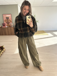Parachut autumn cord pants - army green